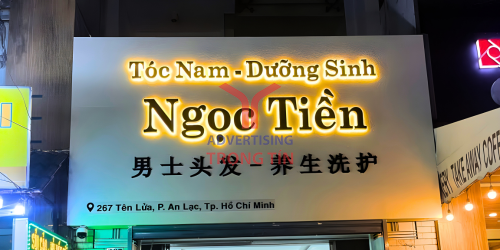 ✨ Thi công biển hiệu chữ nổi Mica đèn LED – Tiệm Tóc Nam Dưỡng Sinh Ngọc Tiên, Quận Bình Tân ✨