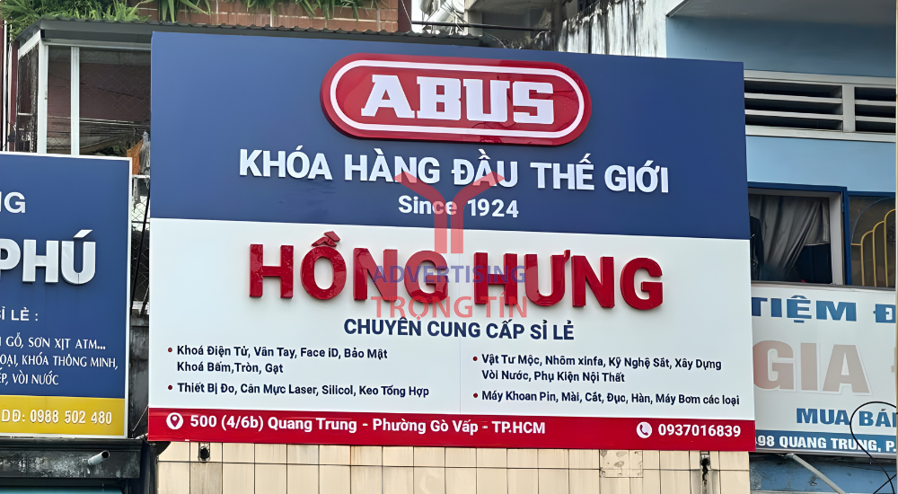Bảng Hiệu Tài Trợ ABUS: Giải Pháp Đồng Bộ & Chất Lượng Cao Cho Chuỗi Đại Lý